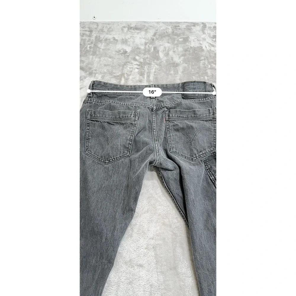Levis 514 Jeans Mens 34x30 Gray Regular Fit Straight Utility Pockets Gorpcore